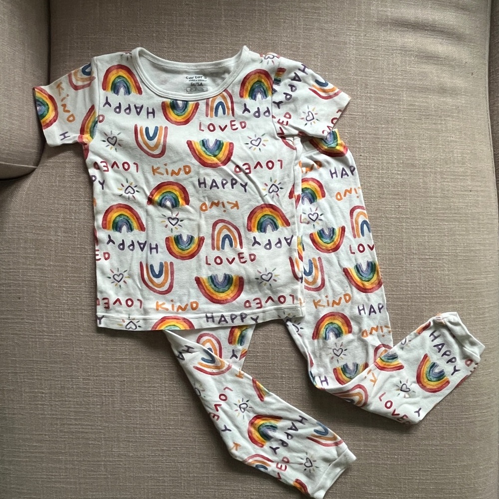 Colorful Rainbow Pajama Set